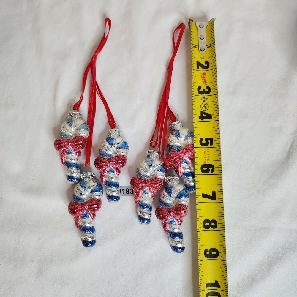 Ornaments Lot Of 17 Red White & Blue Blown Glass Vintage,Jim Shore,Kurt S Adler - Picture 16 of 16